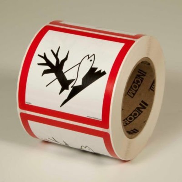 Top Tape And Label INCOM¬Æ GHS1265 GHS "Environment" Pictogram Label, 4" x 4", 500/Roll GHS¬†1265.00